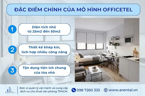 Đặc điểm chính của mô hình officetel.