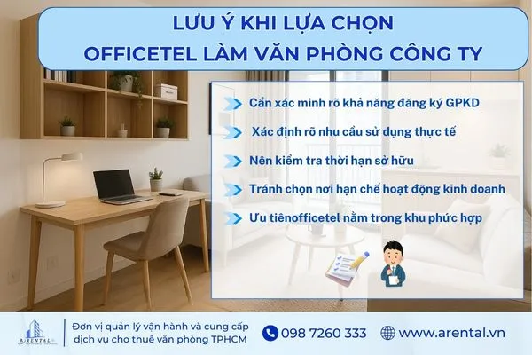 Điều cần lưu ý khi lựa chọn mô hình officetel làm văn phòng công ty.