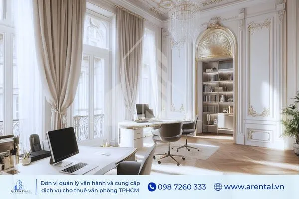Xu hướng thiết kế văn phòng cổ điển, sang trọng và trang nhã.