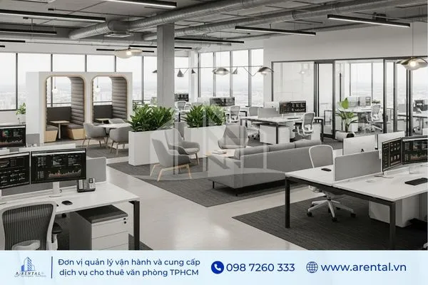 Xu hướng thiết kế nội thất văn phòng làm việc hiện đại.