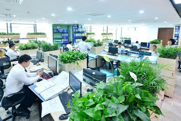 Vách ngăn văn phòng theo phong cách Eco