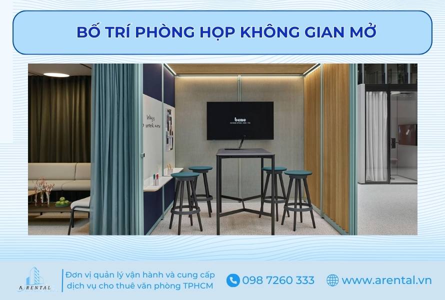 Mẫu thiết kế phòng họp nhỏ với không gian mở.