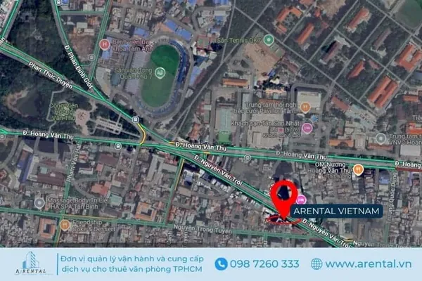 Ví trí thuận tiện mang đến nhiều lợi thế cạnh tranh cho dịch vụ thuê phòng họp thuê giờ quận Phú Nhuận. Vị trí giao thông thuận tiện tại tòa nhà 3 Bees Tower cho thuê phòng họp.