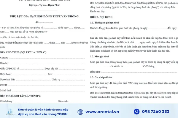 Phụ lục hợp đồng là văn bản kèm theo có giá trị pháp lý ngang hợp đồng chính.