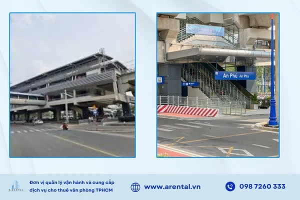 Tuyến Metro số 1 đi qua nhiều nhà ga thuộc phường An Khánh, nâng cấp hệ thống giao thông công cộng.