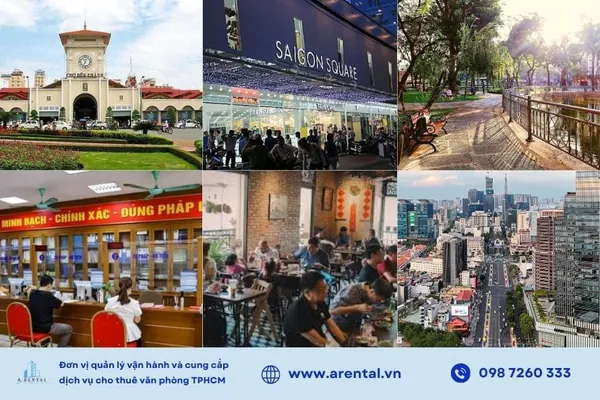 Các tiện ích đa dạng tại phường Bến Thành.