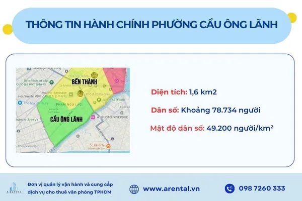 Bản đồ hành chính phường Cầu Ông Lãnh sau sáp nhập 2025.