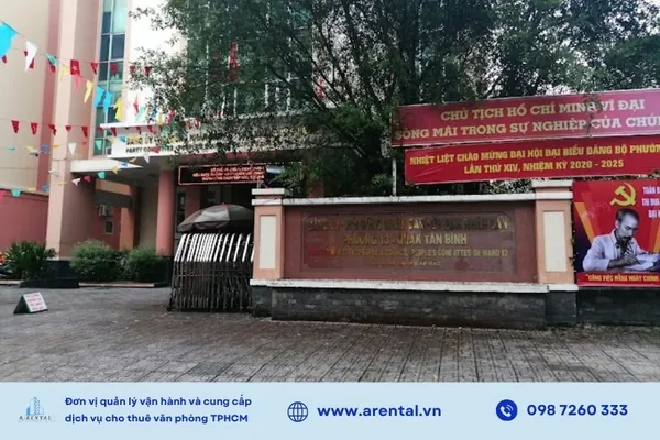 Trụ sở UBND phường Tân Bình.