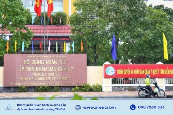 Trụ sở UBND phường Tân Mỹ.