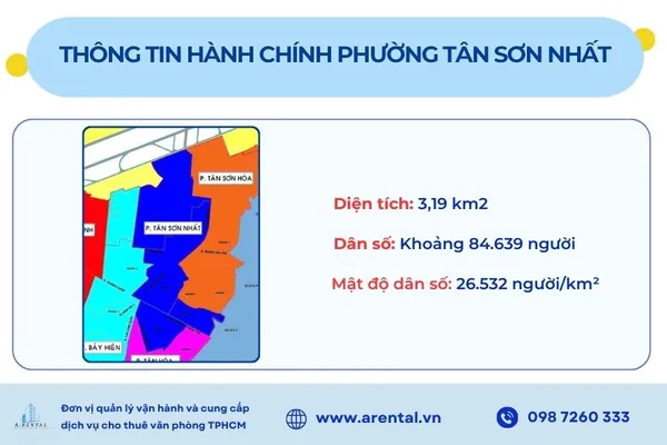 Bản đồ và thông tin hành chính phường Tân Sơn Nhất.
