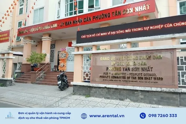 Trụ sở làm việc của phường Tân Sơn Nhất.