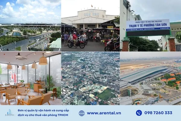 Hạ tầng và tiện ích nổi bật tại phường Tân Sơn.