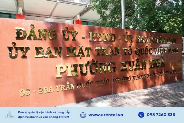 Trụ sở UBND phường Xuân Hòa mới sau sáp nhập.