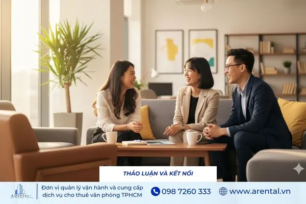Thảo luận và kết nối với đồng nghiệp giúp xây dựng môi trường làm việc tích cực