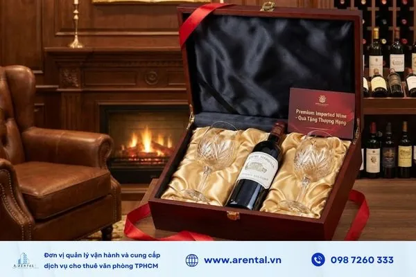 Rượu vang và whisky phù hợp bối cảnh tặng quà doanh nghiệp.