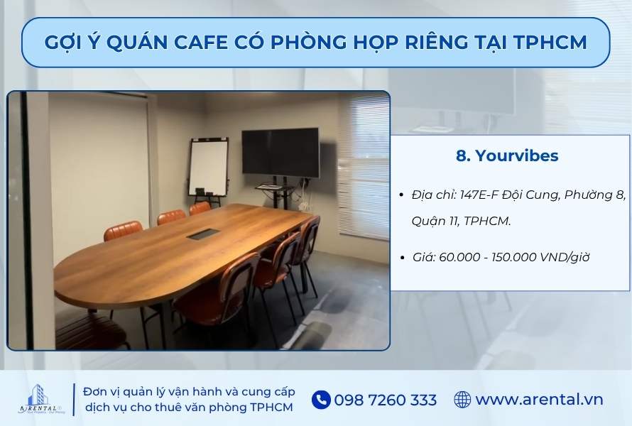 Quán cafe có phòng họp riêng - Yourvibes.
