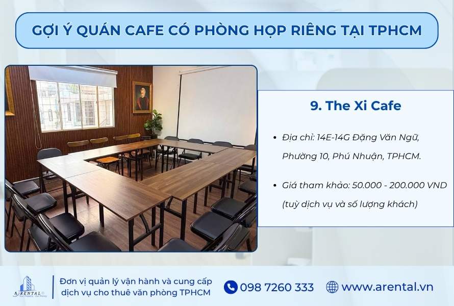Phòng họp tại The Xi Cafe.