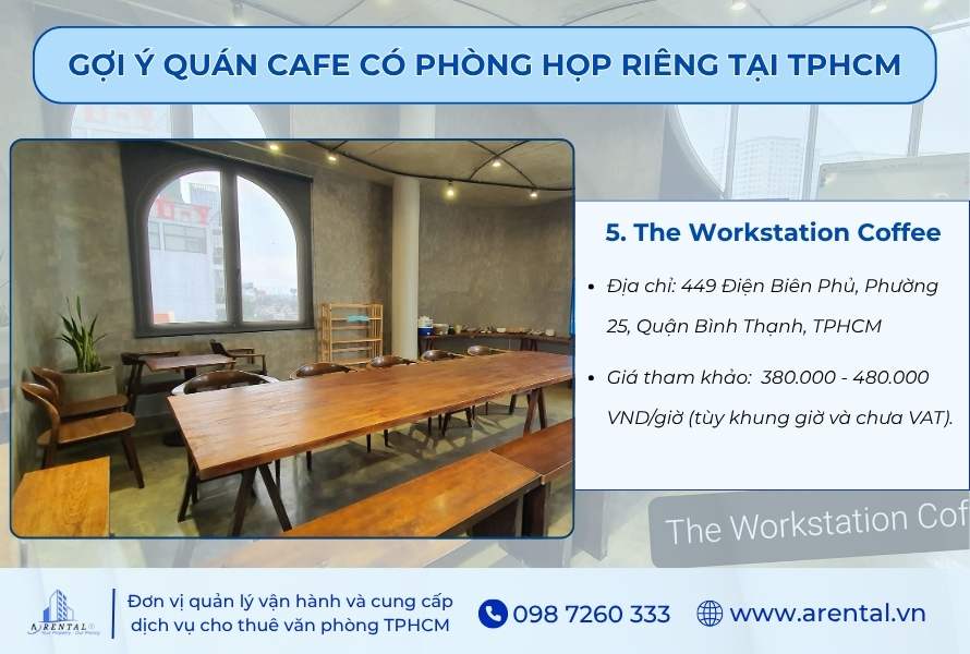 Không gian tại The Workstation Coffee.