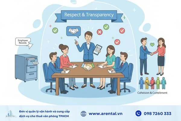 Quản lý thông tin nhân sự giúp duy trì minh bạch và chính xác.