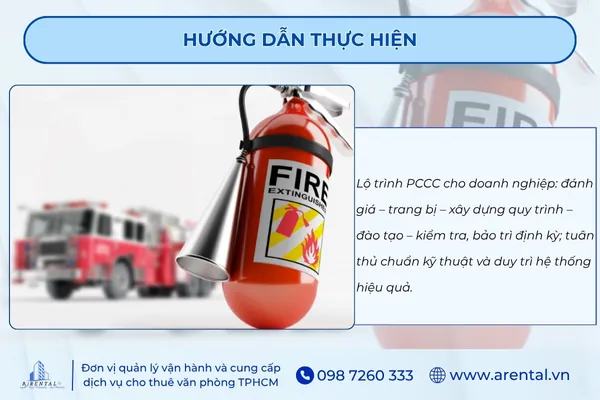 Hướng dẫn thực hiện công tác PCCC cho doanh nghiệp.