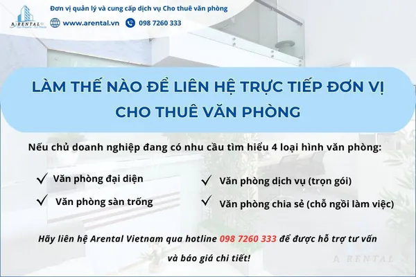 Thông tin liên hệ hỗ trợ tại Arental Vietnam.