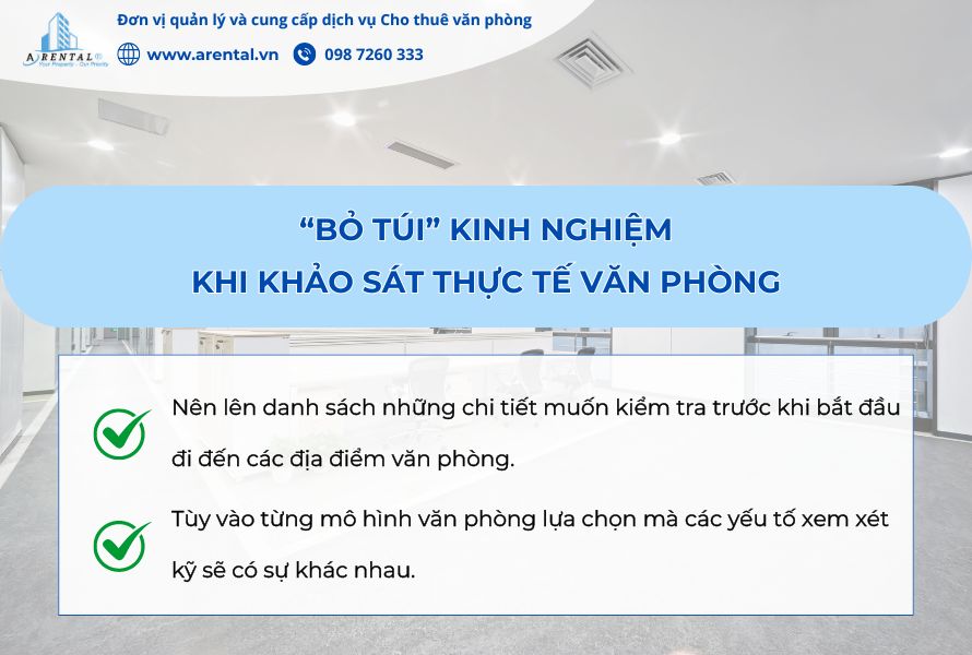 Chia sẻ kinh nghiệm đánh giá không gian văn phòng khi đi thuê.