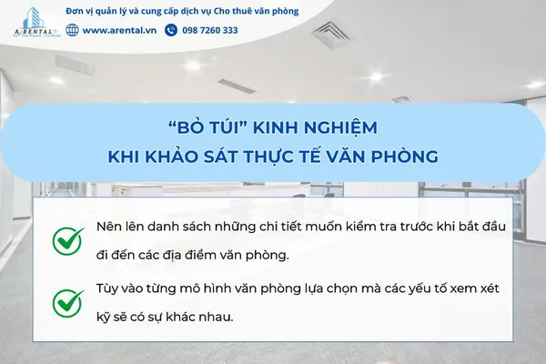 Chia sẻ kinh nghiệm đánh giá không gian văn phòng khi đi thuê.