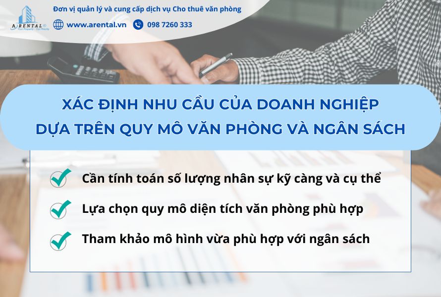 Cần xác định nhu cầu thật sự của doanh nghiệp khi tìm kiếm văn phòng.