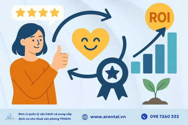 Trải nghiệm tích cực thúc đẩy sự trung thành, từ đó giúp tăng trưởng ROI bền vững.