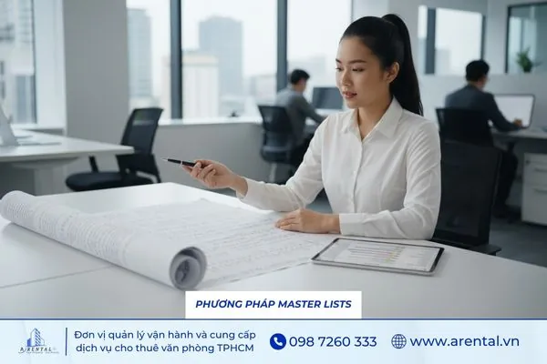 Phương pháp Master Lists giúp liệt kê đầy đủ các đầu việc trọng điểm để quản lý công việc hiệu quả