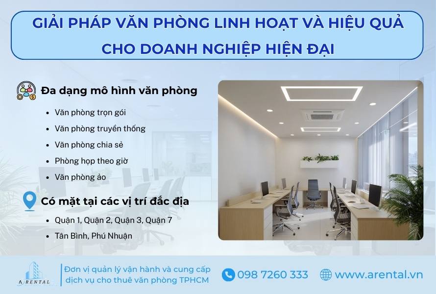 Arental Vietnam cung cấp giải pháp văn phòng linh hoạt và hiệu quả cho doanh nghiệp hiện đại.