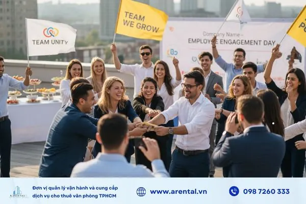 Doanh nghiệp tổ chức hoạt động nội bộ tăng cường gắn kết đội ngũ.
