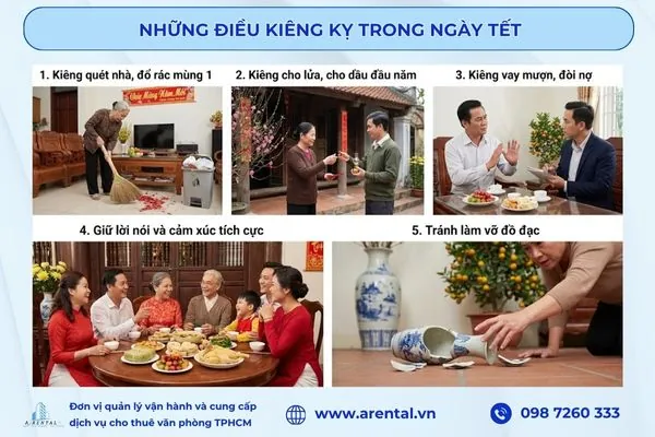 Một số kiêng kỵ đầu năm mang tính tín ngưỡng dân gian, thể hiện mong muốn năm mới suôn sẻ và bình an.