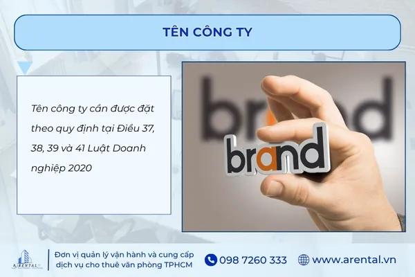 Quy định tên công ty.