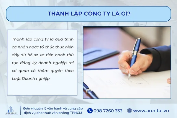 Thành lập công ty là gì.