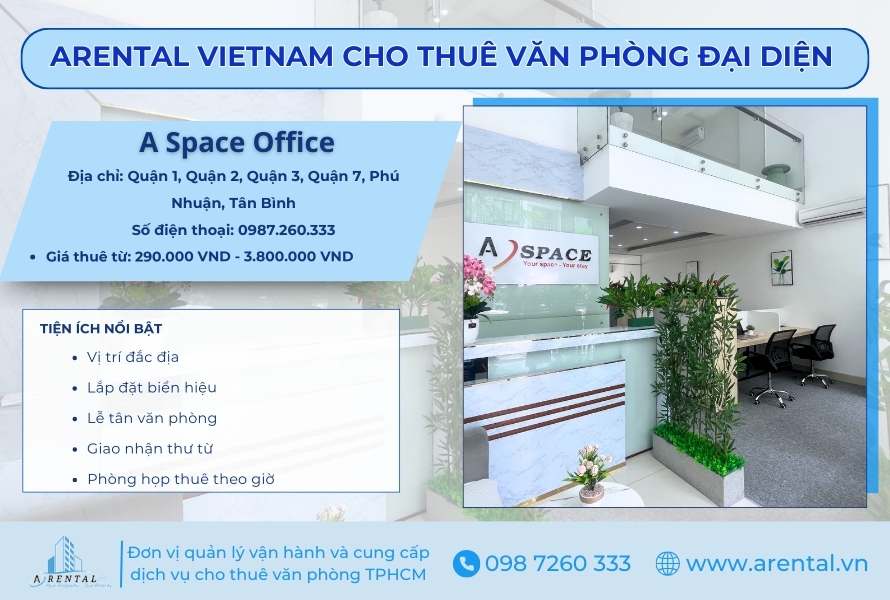 Dịch vụ cho thuê văn phòng đại diện Arental Vietnam.