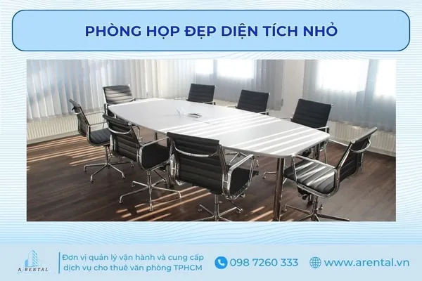 Mẫu thiết kế phòng họp có diện tích nhỏ, tối ưu không gian.