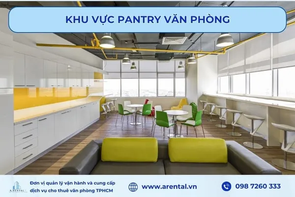 Hạng mục thiết kế không gian khu vực thư giãn kết hợp quầy pantry.