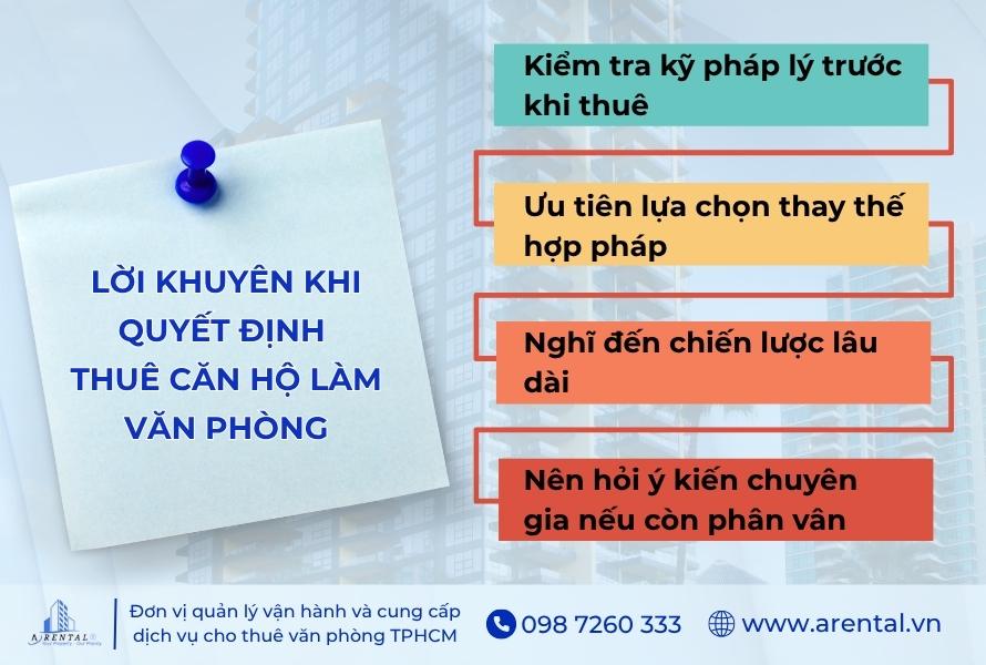 4 lời khuyên hữu ích trước khi quyết định thuê căn hộ làm văn phòng.