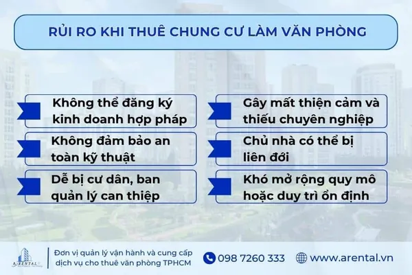 6 rủi ro khi thuê chung cư làm văn phòng mà bạn cần biết