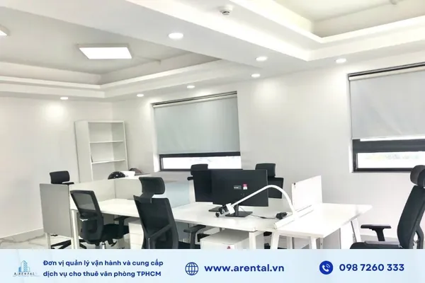 Hệ thống đèn và ánh sáng trong không gian văn phòng 38m2