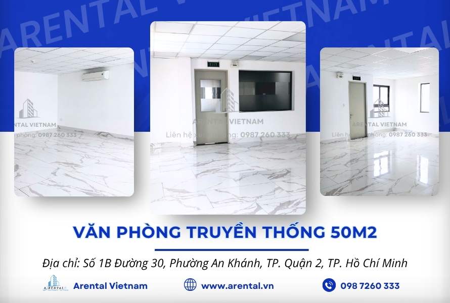 Giới thiệu thông tin văn phòng cho thuê 50m2 Quận 2.