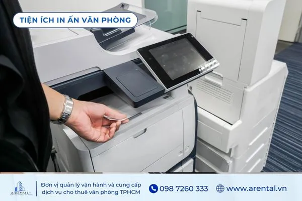 Khu vực in ấn tài liệu thường được bố trí giúp công việc được thực hiện nhanh chóng.