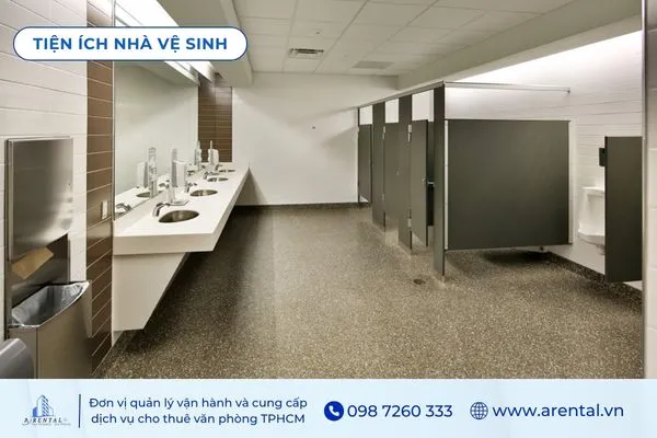Tiện ích nhà vệ sinh của tòa nhà giúp doanh nghiệp tối ưu chi phí và diện tích thuê.