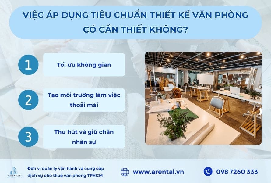 Sự cần thiết của việc áp dụng tiêu chuẩn thiết kế văn phòng.