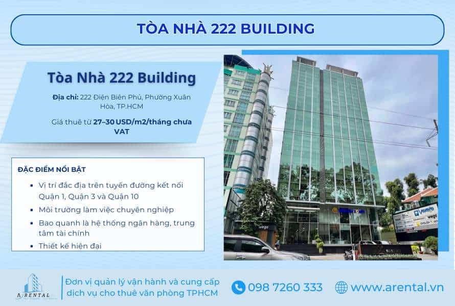 222 Building cho thuê văn phòng TPHCM uy tín.