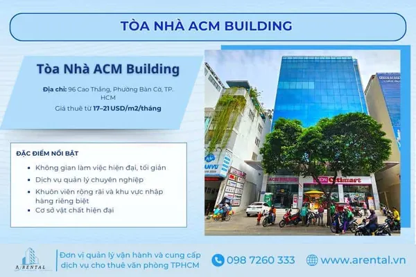 ACM Building cung cấp mặt bằng lớn, phù hợp cho doanh nghiệp quy mô từ SME đến tập đoàn.