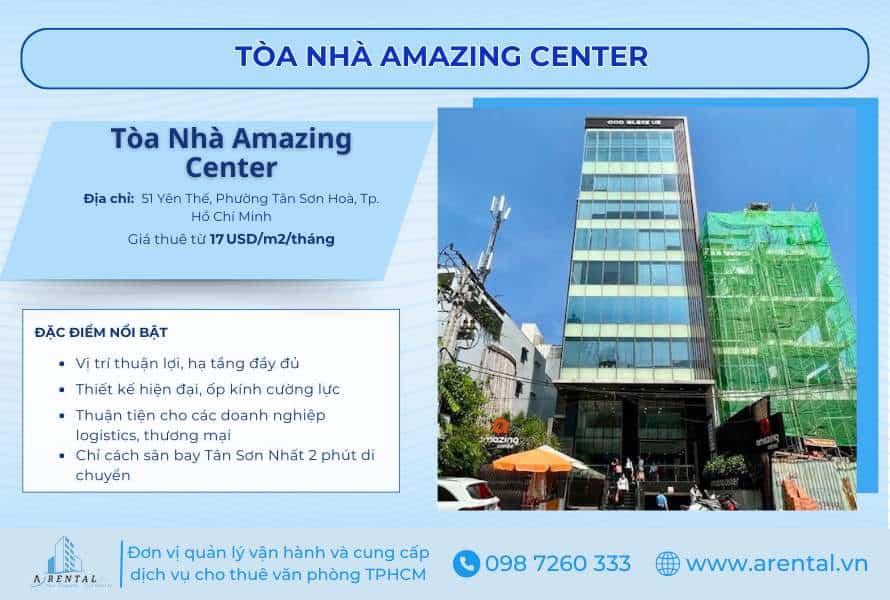 Amazing Center chỉ cách sân bay 2 phút, thuận lợi cho doanh nghiệp cần di chuyển thường xuyên.