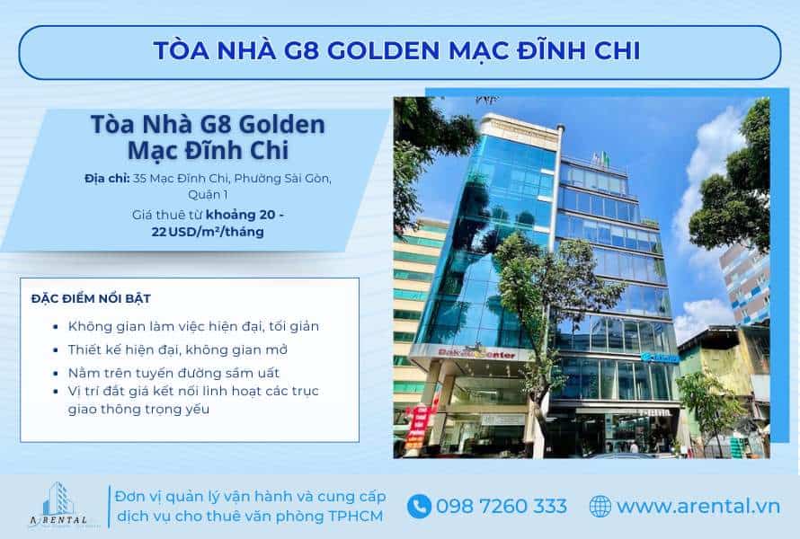 G8 Golden mang lại môi trường làm việc năng động giữa trung tâm tài chính Quận 1.