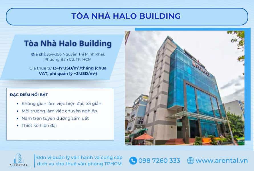 Halo Building mang đến không gian làm việc hiện đại, tối giản phù hợp nhiều mô hình doanh nghiệp.